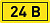Наклейка "24В" 10х15мм EKF an-2-03