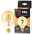 Лампа F-LED G95-7W-824-E27 gold (филамент шар зол. 7Вт тепл. E27) (20/420) ЭРА Б0047662