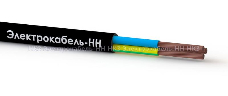 Провод ПВС 3х2.5 Ч 380В (уп.100м) ЭЛЕКТРОКАБЕЛЬ НН 4656756601068