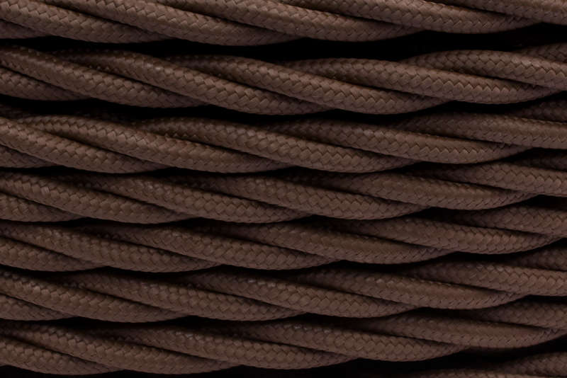 Провод ретро 3х1.5 матов. корич. (уп.50м) Bironi B1-434-72-50