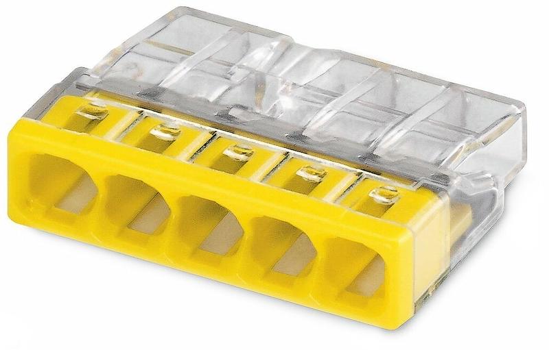 Клемма строительно-монтажная EU2.5 415 с пастой 5 отверстий TOKOV ELECTRIC TKE-EU2.5-415-P/C100