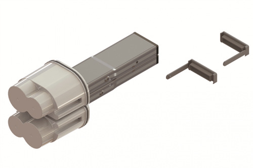 Элемент питающий + заглушка шинопровода тип 1 Cu 2P/4P 25А DKC LTC25DFED3AA000