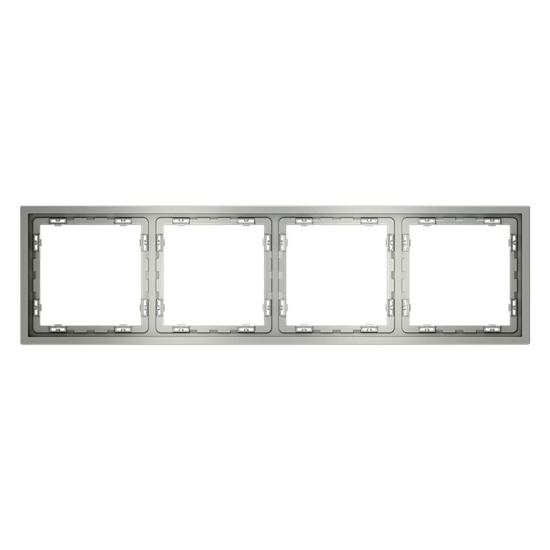 Рамка 4-м S70 пластик. сталь Voltum VLS100405