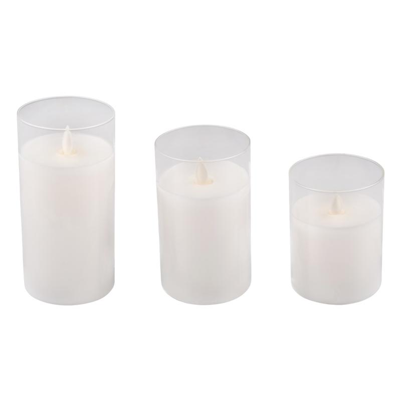 Свеча декоративная CL7-SET3-wh с пультом 3хAAA для каждой свечи (не в компл.) бел. (уп.3шт) ФАZА 5018853