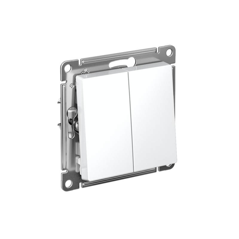 Переключатель 2-кл. AtlasDesign (сх. 6/2) 10AX быстрозажим. клем. механизм бел. SE ATN000165S