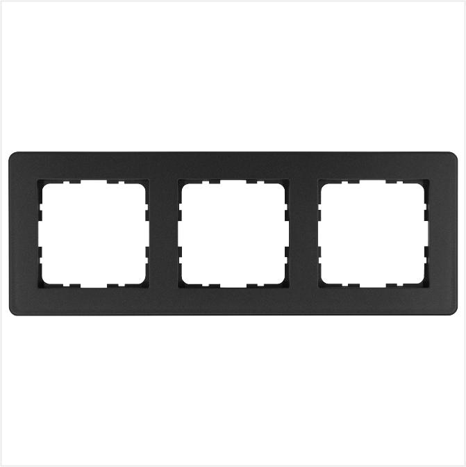 Рамка 3-м G-Flex антрацит Jasmart G1103B