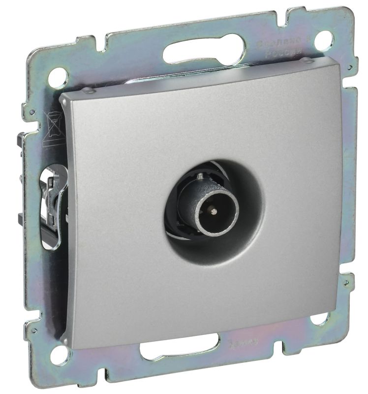 Розетка телевизионная TV СП Valena 2400мГц механизм алюм. (DIY-упак.) IEK 694345