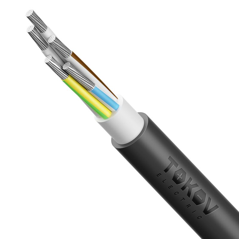 Кабель TOKOV ELECTRIC АВВГнг(А)-LS 5х35 МК (N PE) 0.66кВ (м) 00-00072435