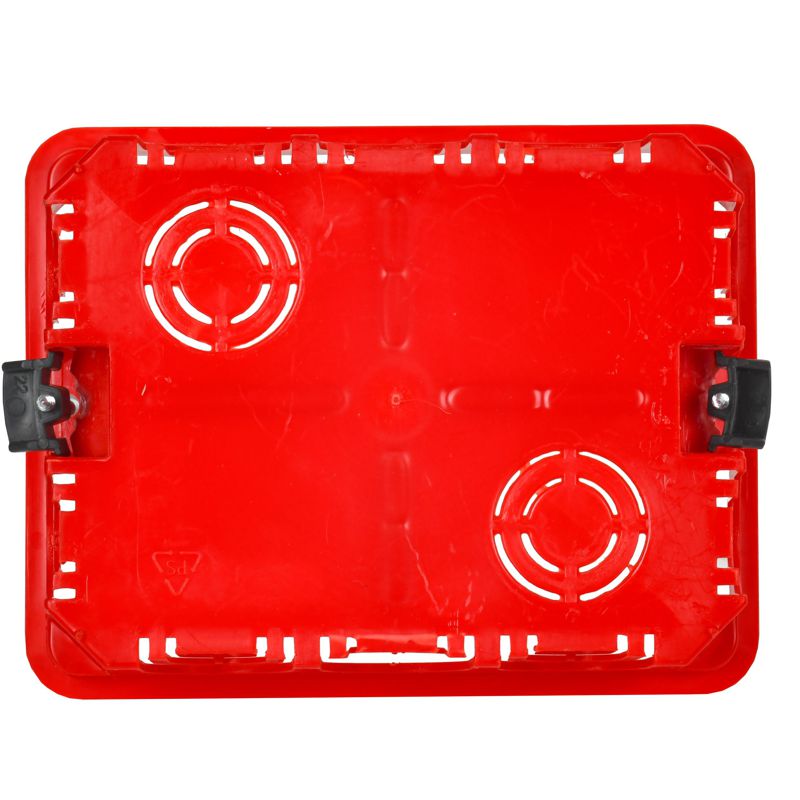 Коробка распаячная СП 120х92х45 КМ41028 для полых стен (с саморезами пластиковые лапки с крышкой) IEK UKG11-120-092-045-P