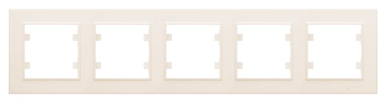Рамка 5-м Karea горизонт. крем. Makel 56010705