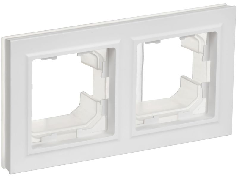 Рамка 2-м BRITE РУ-2-БрАБ-44 IP44 арктич. бел. IEK BR-M22-44-K91