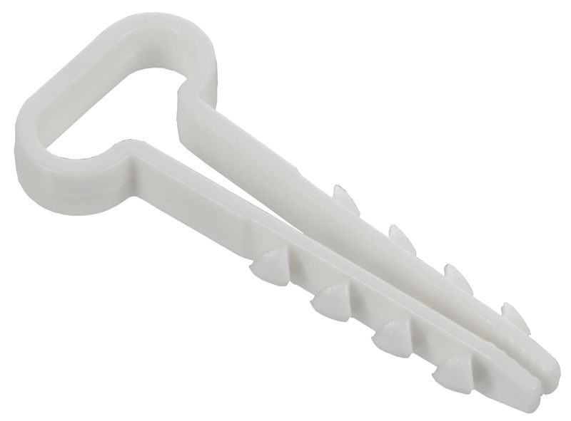 Дюбель-хомут 14х6мм для плоского кабеля нейлон бел. (уп.100шт) GENERICA UDH14-14-06-100-K01-G