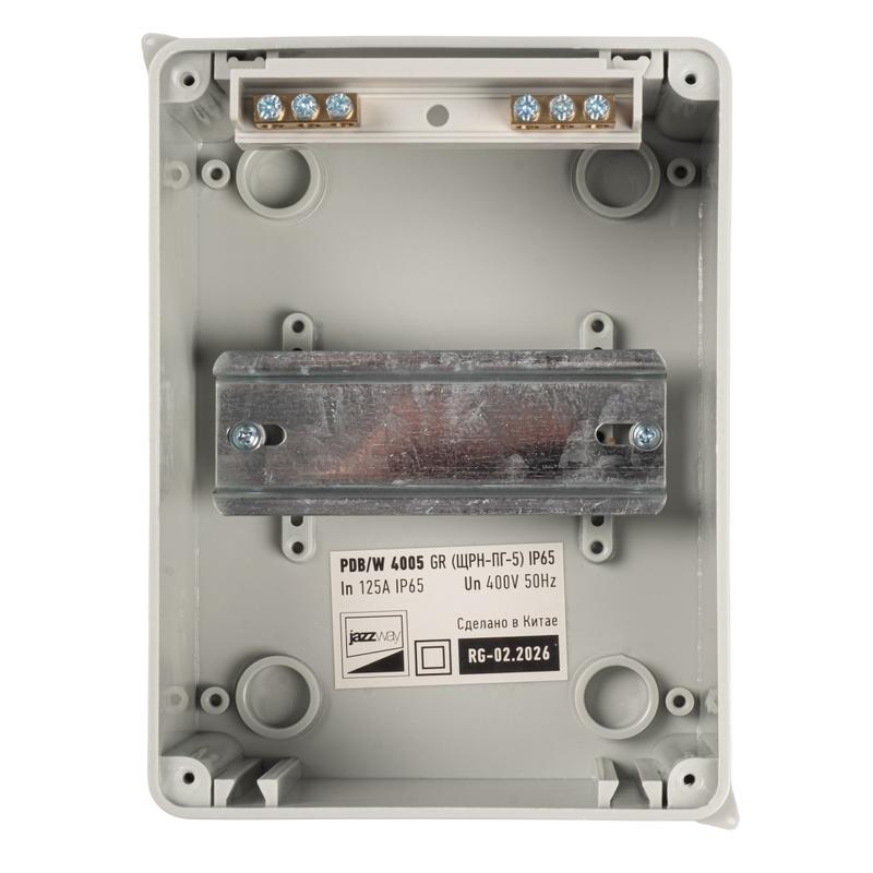 Бокс модульный накладной PDB/W 4005 GR (ЩРН-ПГ- 5) IP65 пластик. Pro JazzWay 5072053