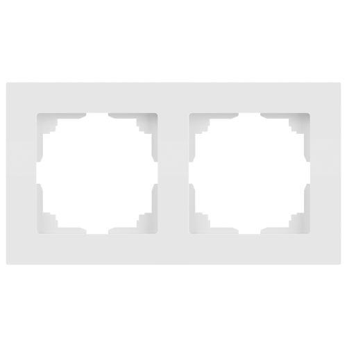Рамка 2-м СП Accent 6-502-01М бел. матов. Intro Б0063751