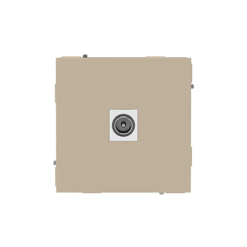 Розетка телевизионная одиночная TV KANT ванильн. марципан DKC 7015503