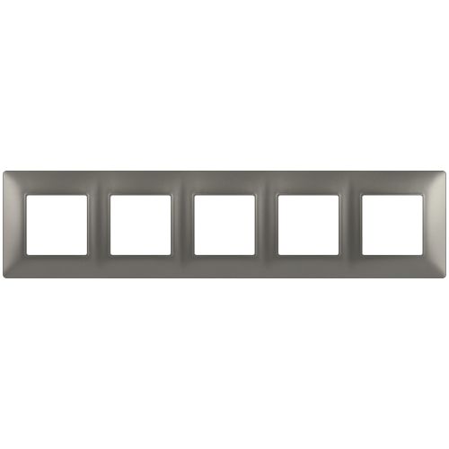 Рамка 5-м Elegance 14-5005-16 для розеток и выключателей титан Эра Б0065821