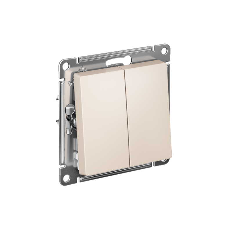 Переключатель перекрестный 2-кл. AtlasDesign 2хсх.7 10АХ механизм беж. SE ATN000273