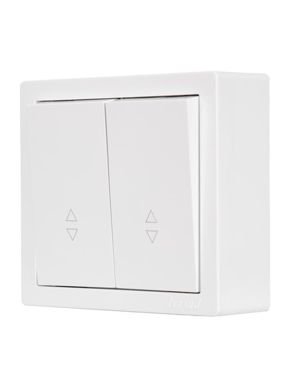 Выключатель проходной 2-кл. ОП LETO бел. LEZARD 752-0200-106