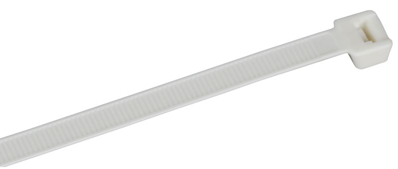 Хомут 7.6х370мм P6.6 самозатухающий бел. (уп.100шт) IEK UHH90-D076-370-100-K01