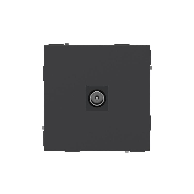 Розетка телевизионная одиночная TV KANT черн. уголь DKC 7012503