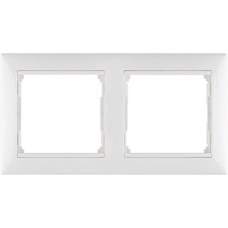 Рамка 2-м Valena горизонт. бел. Leg 774452