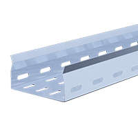 Лоток листовой перфорир. 400х65 L2000 сталь 1мм ЛЛПоц облегчен. оцинк. ASD-electric EI-21.01.31.041