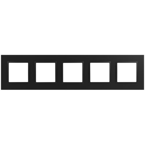 Рамка 5-м Elegance 14-5015-05 Classic для розеток и выключателей антрацит Эра Б0060595
