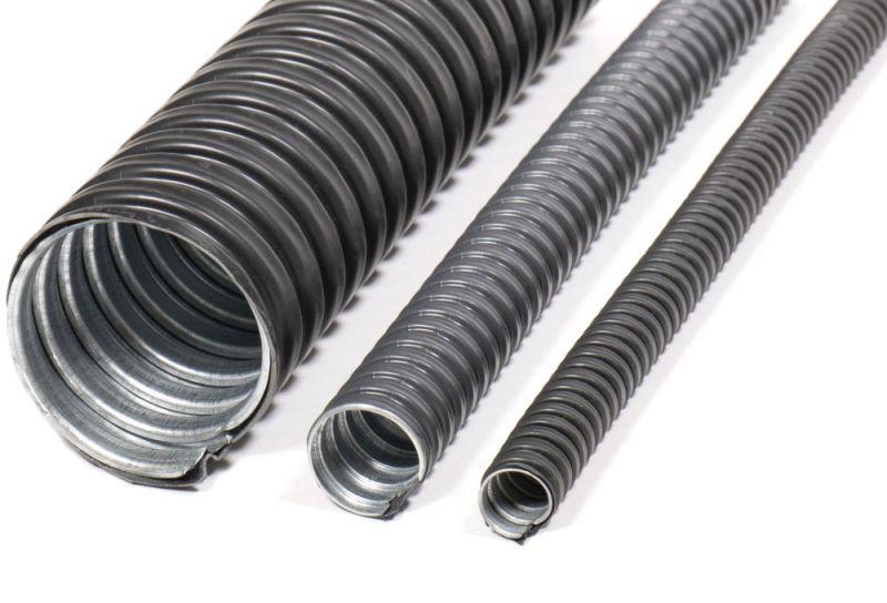 Металлорукав в ПВХ изоляции МРПИ НГ 50 УХЛ1 d50мм без протяжки морозостойкий (уп.20м) ГОФРОМАТИК zeta42317