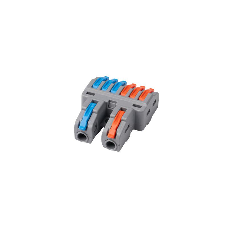 Клемма монтажная СМК PTC-2P 4226 BL/2 450В 32А 0.08-2.5(4.0)кв.мм JazzWay 5073784