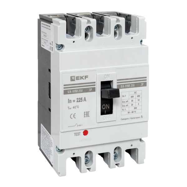 Выключатель автоматический 3п 250/225А 35кА ВА-99М PROxima EKF mccb99-250-225m
