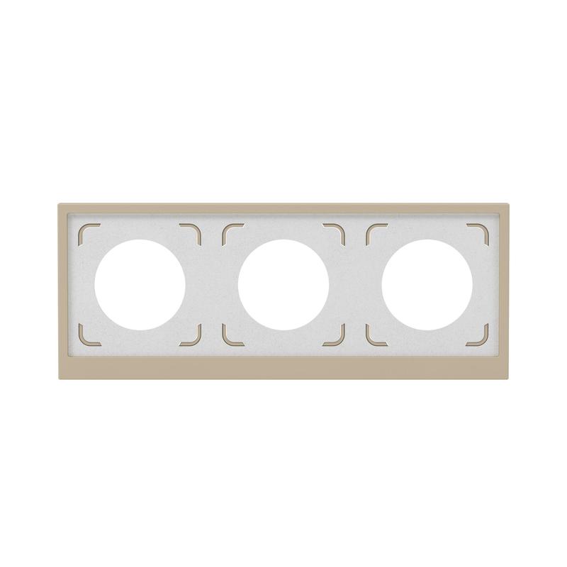 Рамка 3-м KANT IP44 ванильн. марципан DKC 7015946