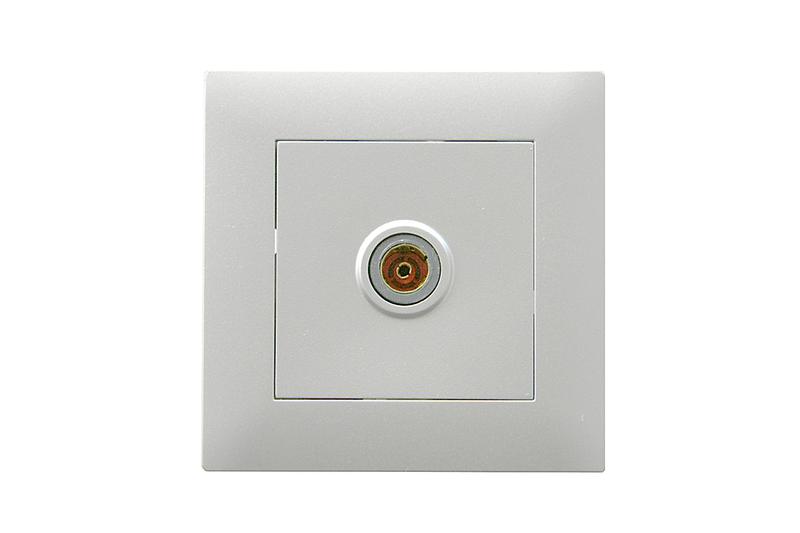 Розетка TV проходная Karea RIZZ STAR сер. Makel 88065007