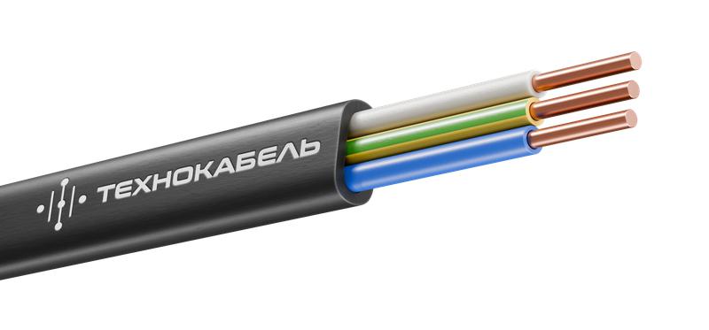 Кабель ВВГ-Пнг(А)-LSLTx 3х4 ОК (N PE) 0.66кВ (м) Технокабель 00-00148375