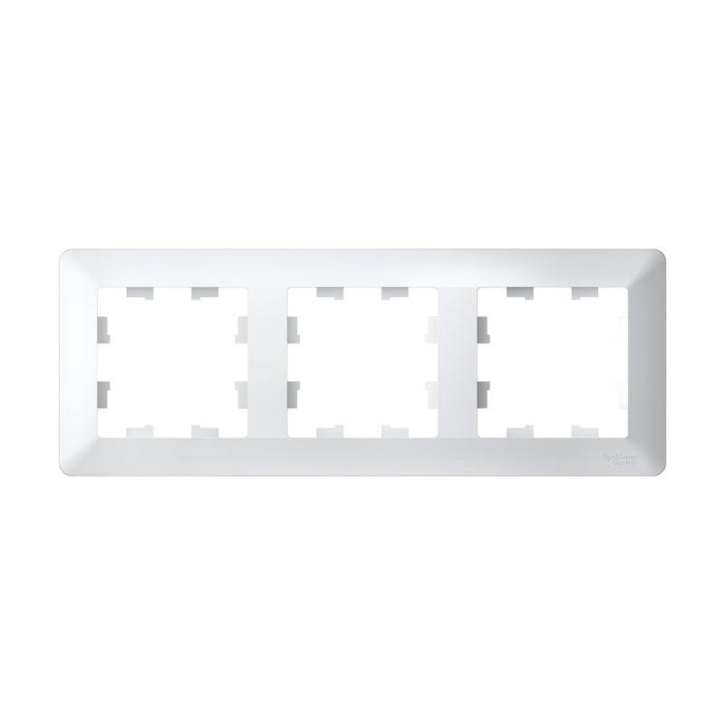 Рамка 3-м AtlasDesign Air бел./дым. бел. SE ATN220103