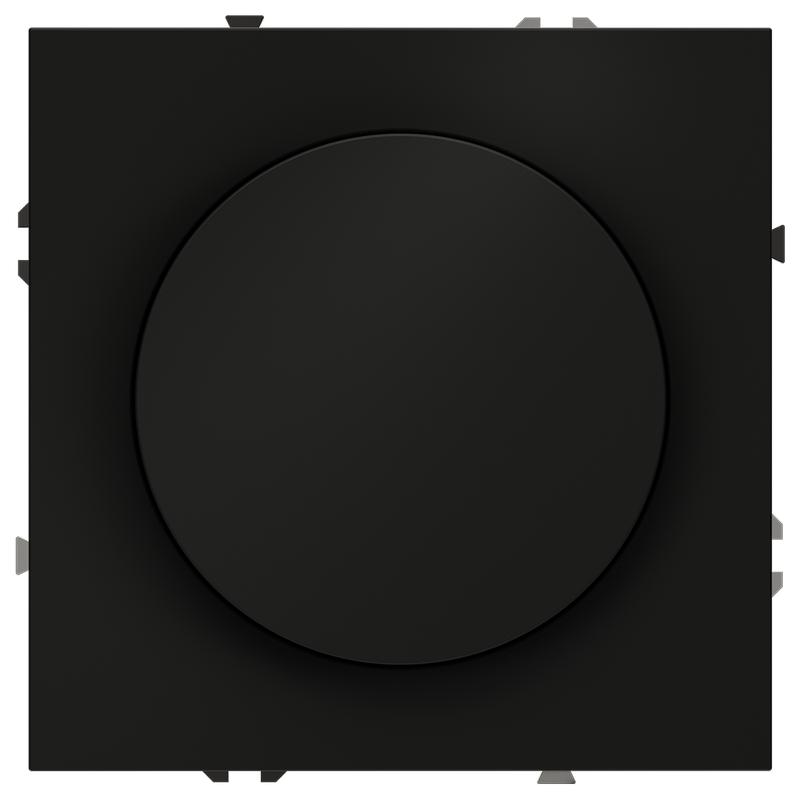 Светорегулятор поворотно-нажимной СП S70 600Вт механизм черн. матов. Voltum VLS070308