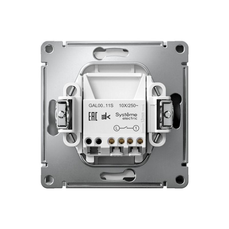 Выключатель 1-кл. ArtGallery 10AX быстрозажим. клем. механизм бел. SE GAL000111S