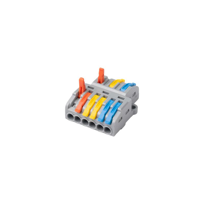 Клемма монтажная СМК PTC-3P 4236 BL/2 450В 32А 0.08-2.5(4.0)кв.мм JazzWay 5073807