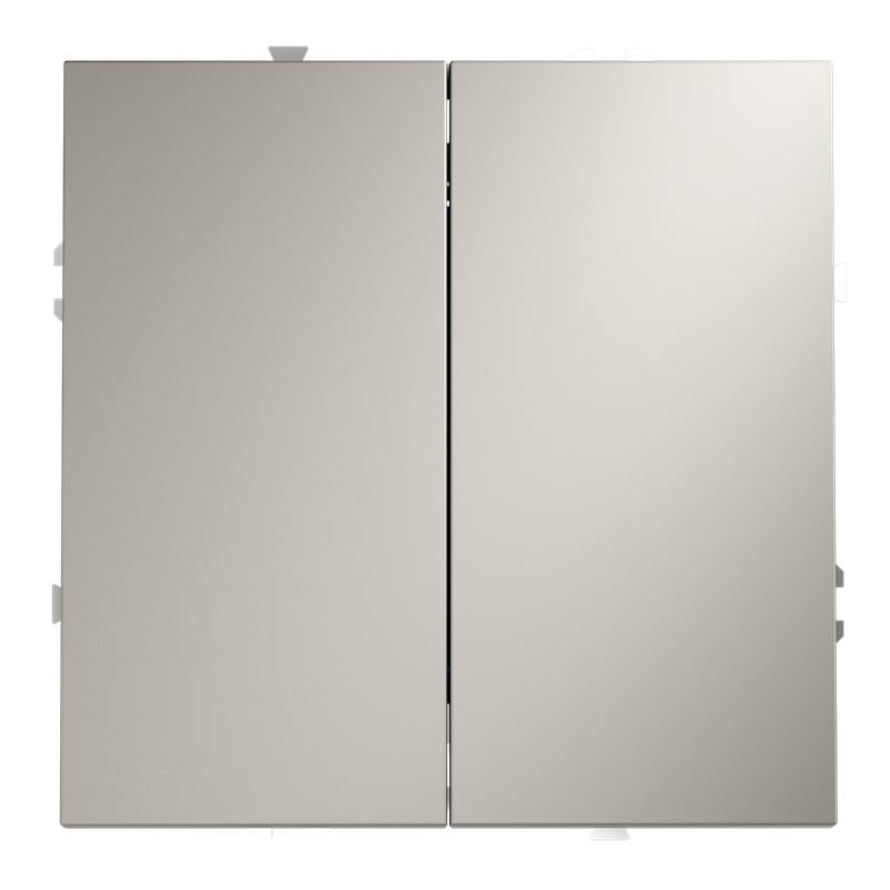 Переключатель перекрестный 2-кл. СП S70 10А механизм кашемир Voltum VLS020503