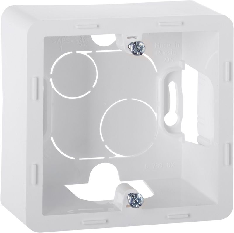 Коробка 1-м ОП Inspiria бел. IEK 673980