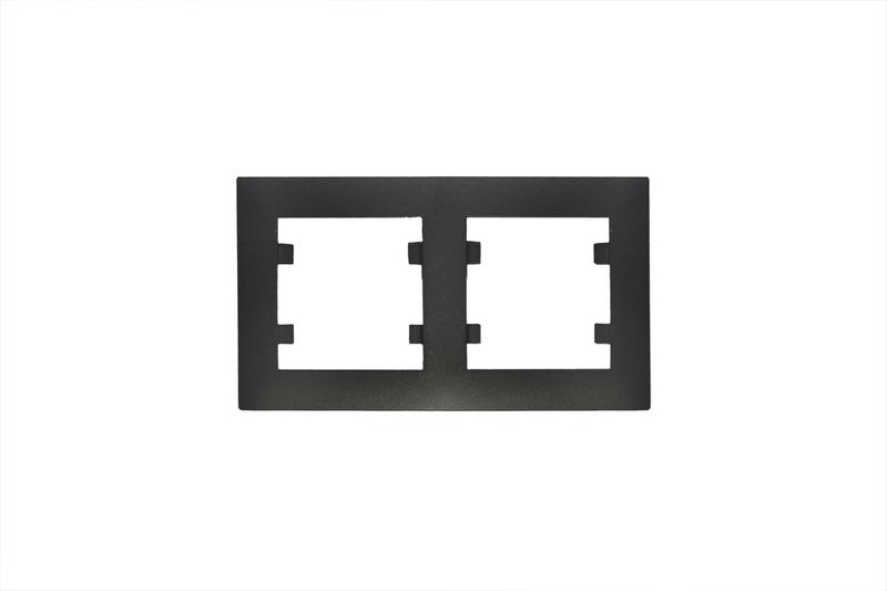 Рамка 2-м Karea RIZZ STAR чер. Makel 88054702