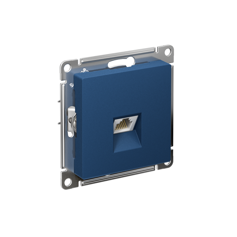 Розетка компьютерная AtlasDesign RJ45 кат.6A механизм аквамарин SE ATN001186