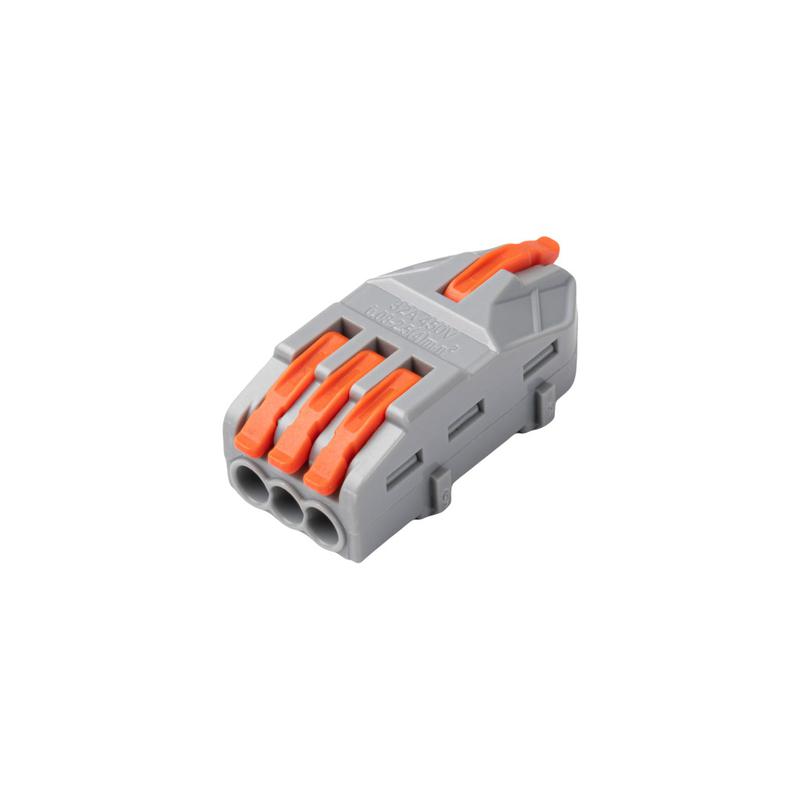 Клемма монтажная СМК PTC-1P 4213 BL/3 450В 32А 0.08-2.5(4.0)кв.мм JazzWay 5073746