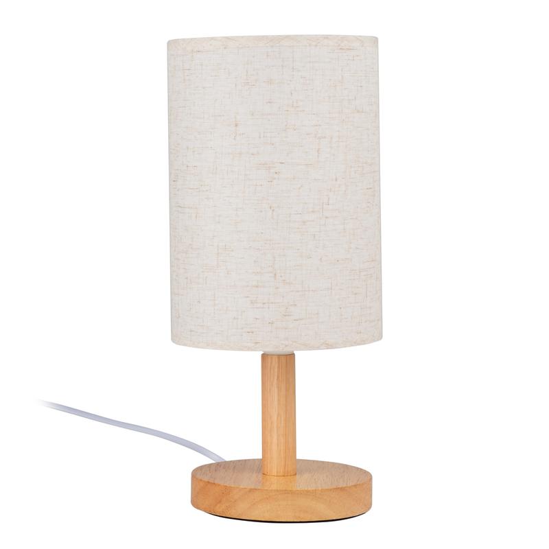 Светильник настольный JH1-01-iv 1х60Вт E27 (основа: натуральное дерево) IP20 JazzWay 5058231