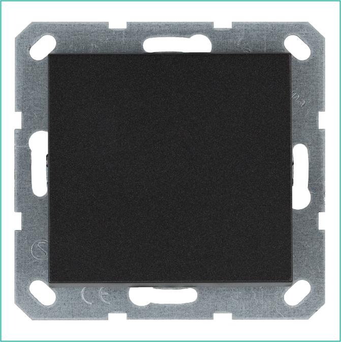 Выключатель 1-кл. 10А IP20 механизм анрацит Jasmart G3011B