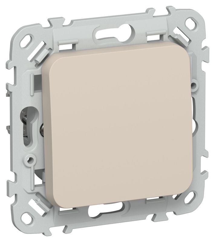 Выключатель проходной 1-кл. СП FLITE ВС61-1-0-ФлЛ 10А механизм льняной IEK FI-V12-0-10-1-K88