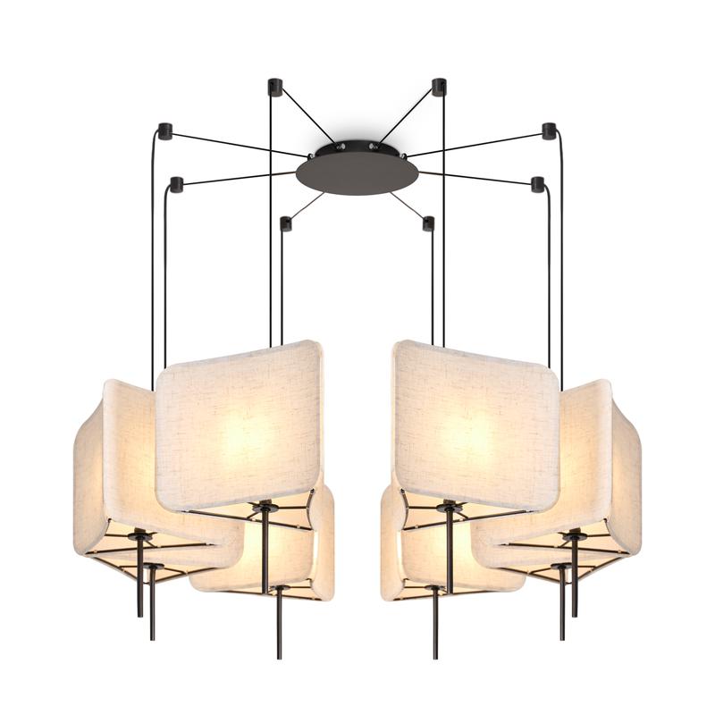 Светильник подвесной Bricola 8х40Вт E14 IP20 Freya FR5511PL-08B