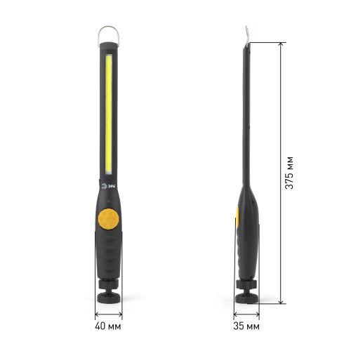 Фонарь аккумуляторный автомобильный Практик AA-701 COB литиевый аккум. 3.2А.ч крюк магнит 40г изгиб корпуса пластик. (кор.) Эра Б0036613