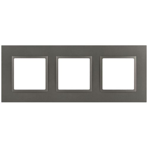 Рамка 3-м Elegance 14-5013-16 Classic для розеток и выключателей титан Эра Б0065827