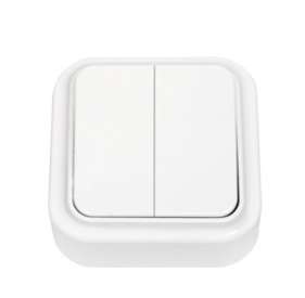 Выключатель 2-кл. ОП 6А IP20 бел. Bylectrica А5 6-134