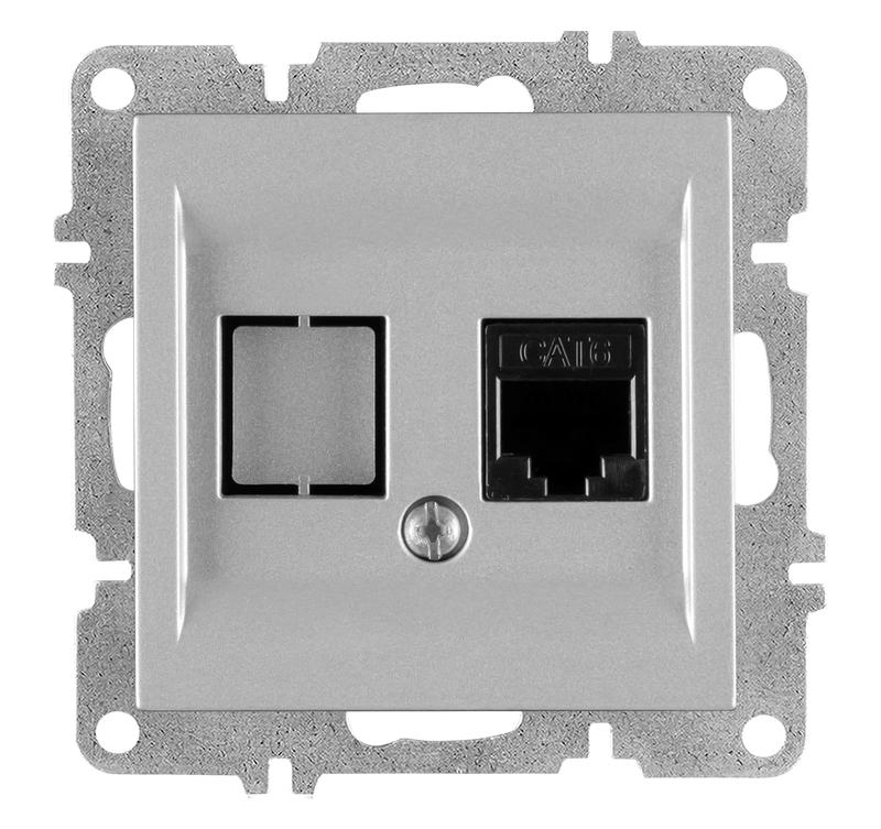 Розетка компьютерная LAVIN/KAREN RJ45 кат.6 механизм сер. ARVIA 50 03 2000 247